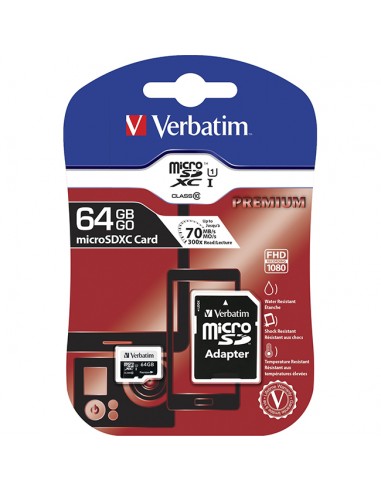 Verbatim MicroSDHC 64GB Memory Card