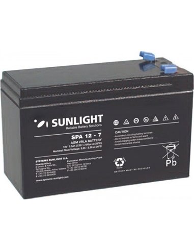 Sunlight SPA 12V 7.2Ah Power Supply