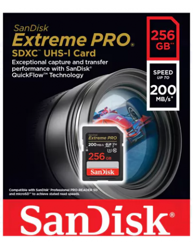 SanDisk Memory Card MicroSDXC Extreme 256GB