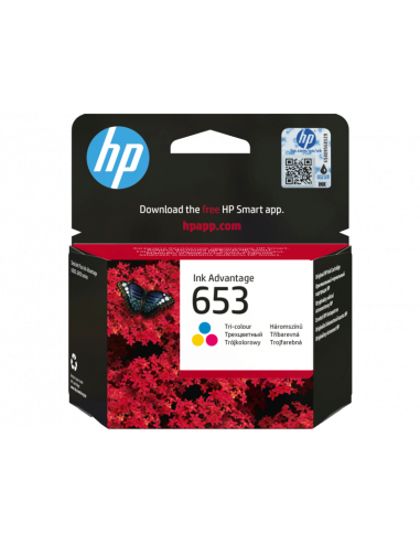 HP 653 Cartridge Ink Colore Original