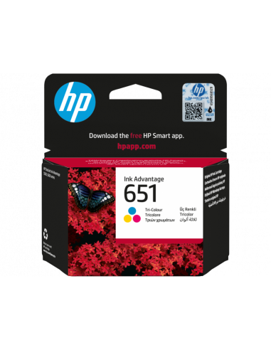 HP 651 Cartridge Ink Colore Original