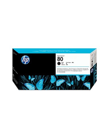 HP 80 Black DesignJet Printhead and Printhead Cleaner