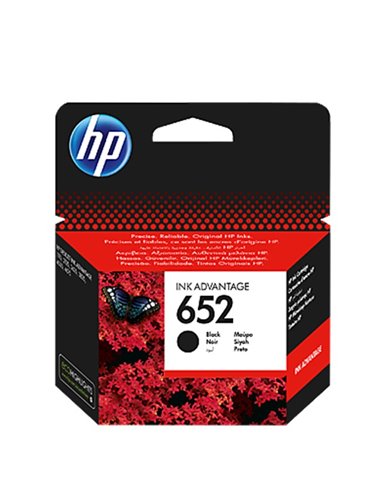 HP 652 Black Ink Advantage Cartridge
