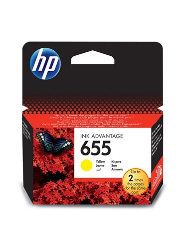 HP 655 Yellow Ink Advantage Cartridge