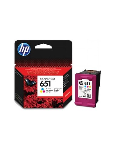 HP 651 Tri-color Ink Advantage Cartridge